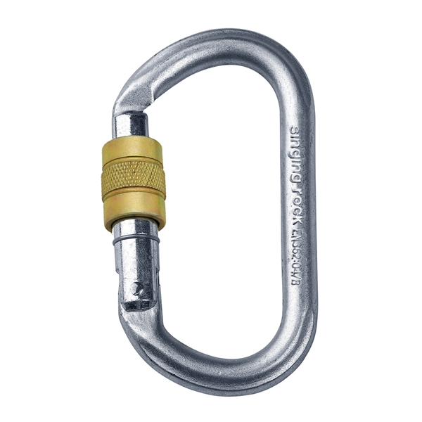 SINGING ROCK STEEL OVAL SCREWGATE 30kN