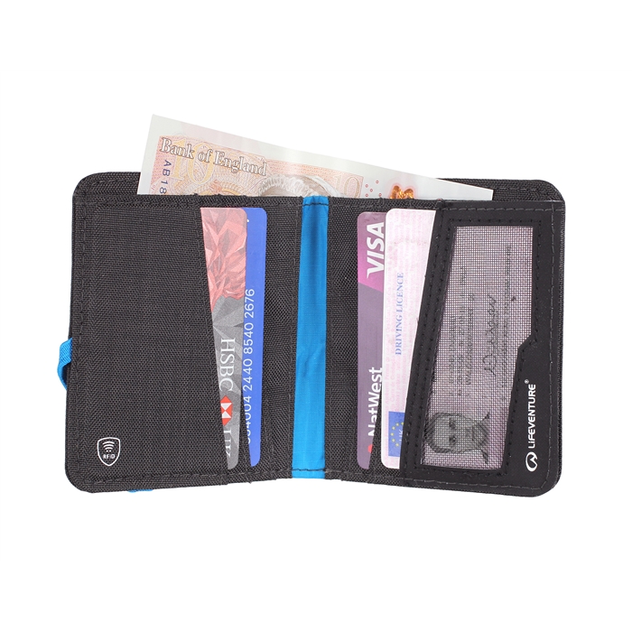 LIFE VENTURE RFID COMPACT WALLET Grey