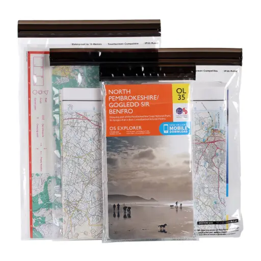 [5240] LIFE VENTURE DRISTORE LOCTOP BAGS MAPS