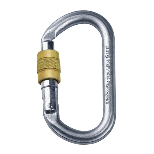 [PCLS041] SINGING ROCK STEEL OVAL SCREWGATE 30kN