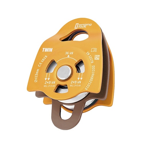 SINGING ROCK TWIN ROLL PULLEY