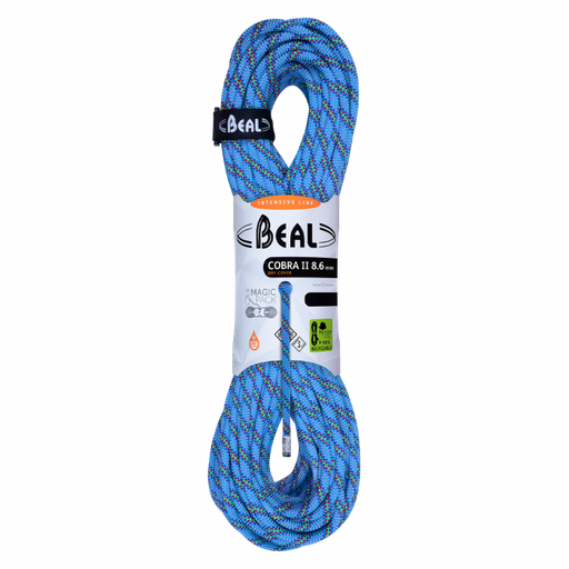 BEAL COBRA DYNAMIC ROPE 8.6mm x 60m - UNICORE Golden Dry