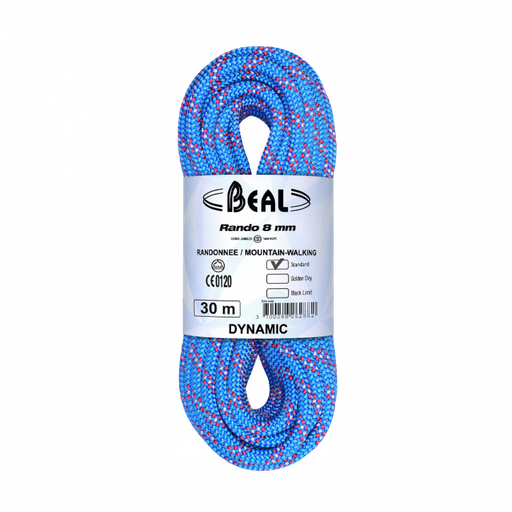BEAL RANDO DYNAMIC ROPE 8mm x 30m