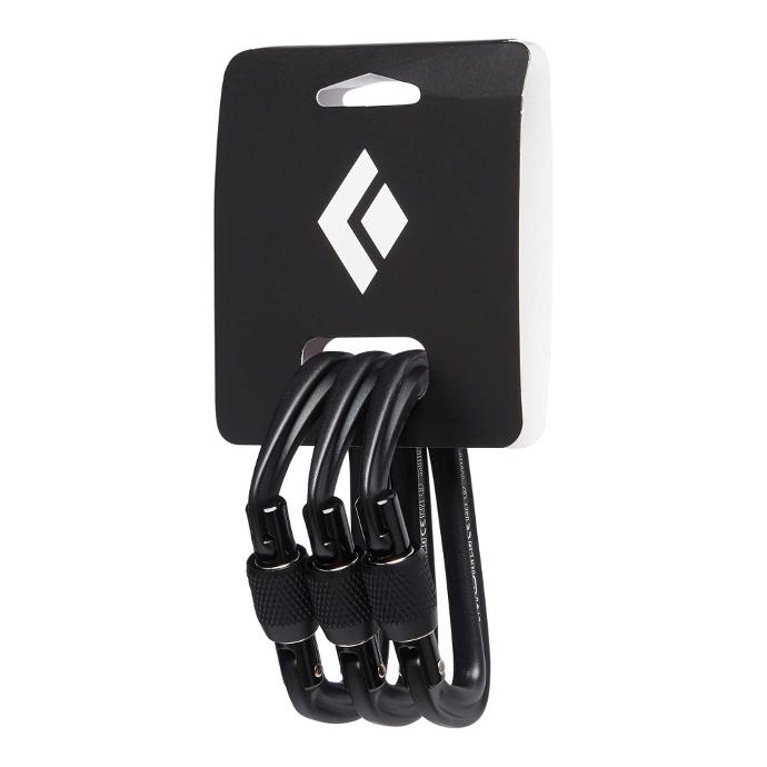 Black Diamond HotForge Screwgate Carabiner three-pack